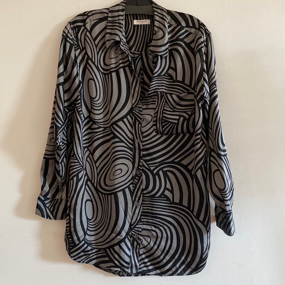 Equipment button down blouse
